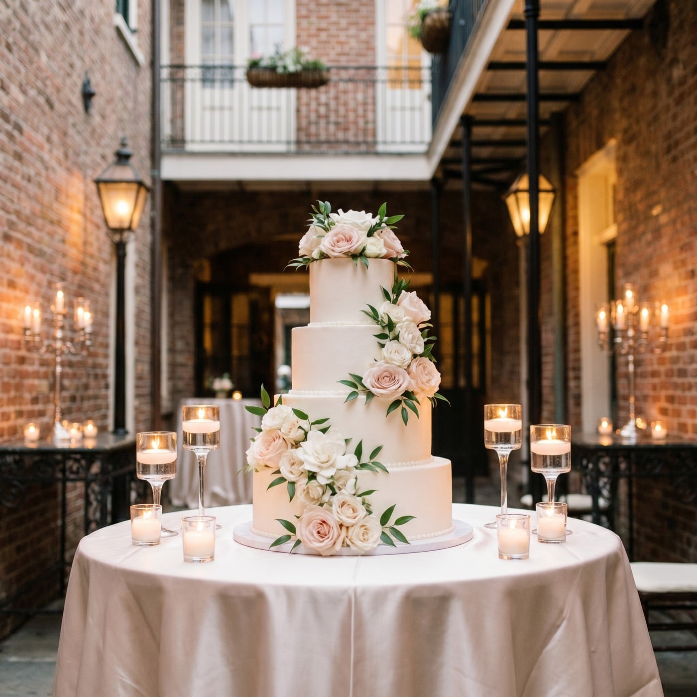 Wedding cake on display