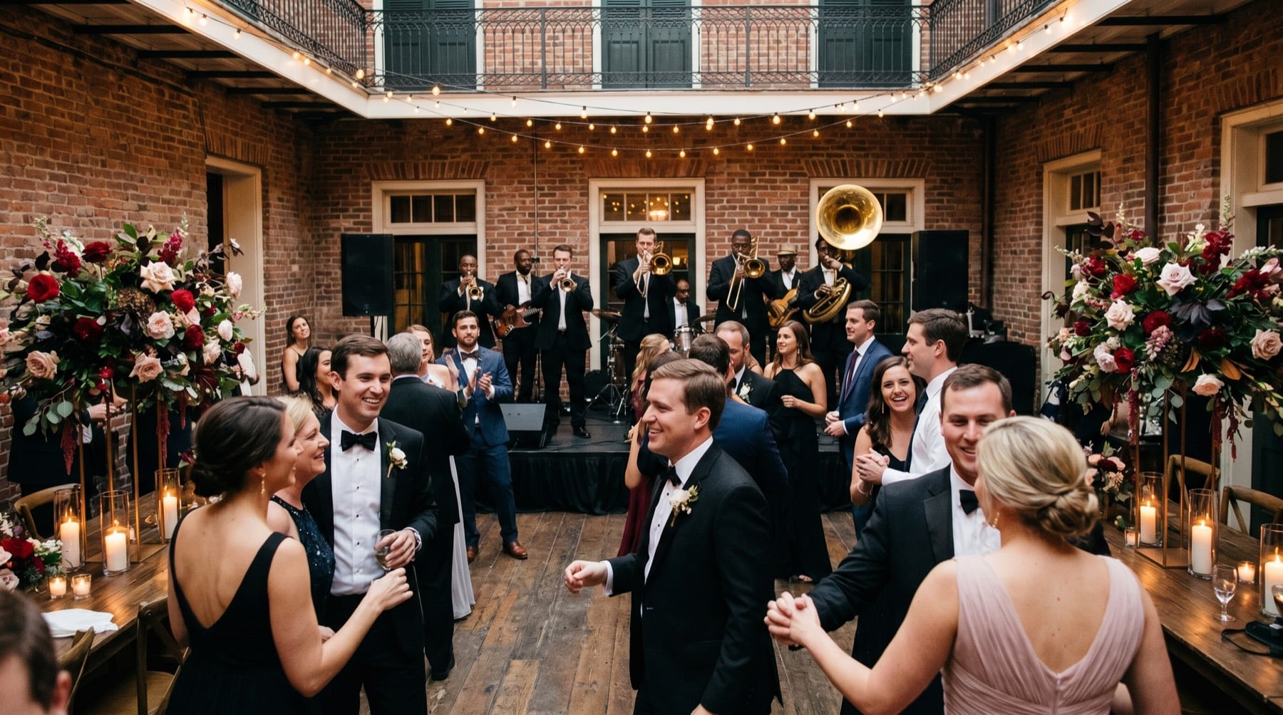 Dance floor after dark
