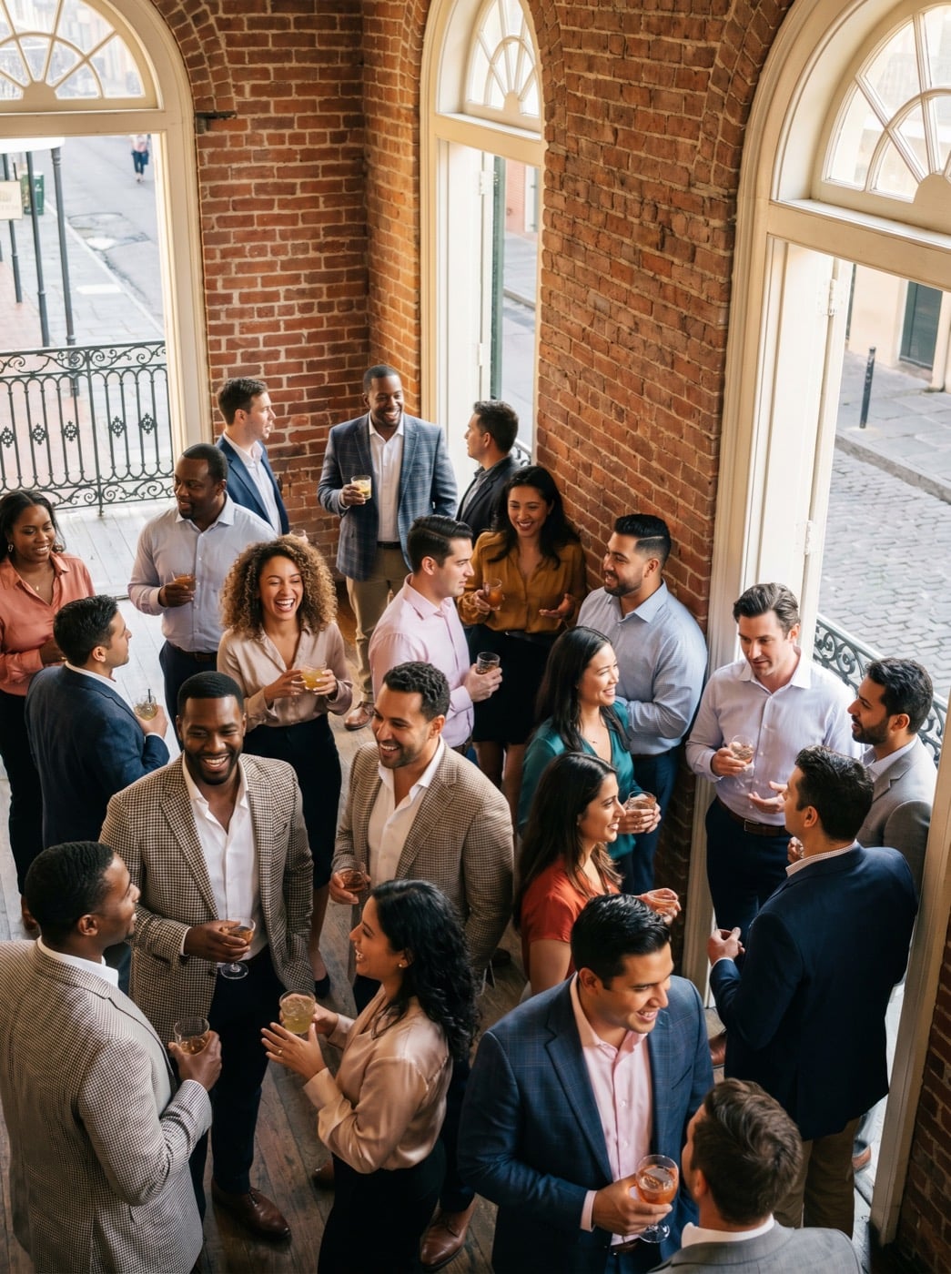 Networking mixer at Toulouse Terrace